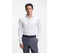 BOSS BOSS ONE Slim-fit shirt in wrinkle-resistant Oxford cotton - Style H-HANK-SP-B1-C1-263, 50567316 White 17.7