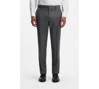 BOSS BOSS ONE Slim-fit trousers in virgin-wool serge - Style H-Genius-B1, 50469174 Dark Grey 28R