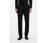 BOSS BOSS ONE Slim-fit trousers in virgin-wool serge - Style H-Genius-DS-B1, 50469169 Black 34L