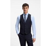 BOSS BOSS ONE Slim-fit waistcoat in virgin-wool serge - Style H-Huge-Vest-B1, 50469160 Dark Blue 44R