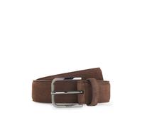 BOSS BOSS ONE suede belt - Style Madison-B1_SdGm_Sz35, 50574430 Dark Brown 40