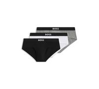 BOSS BOSS ONE three-pack stretch-cotton briefs - Style HipBr 3P BOSS ONE, 50546561 White / Grey / Black M