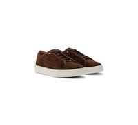 BOSS BOSS SELECTED BY SHOHEI OHTANI Gary woven-suede trainers with hidden laces - Style Gary_Tenn_sdbuwv, 50538983 Dark Brown 11