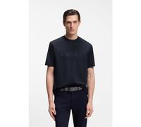 BOSS BOSS x ASTON MARTIN mercerised-cotton T-shirt with car artwork - Style C-Taut 242_AM, 50555828 Dark Blue
