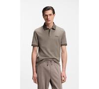 BOSS BOSS x ASTON MARTIN polo shirt in wool-cotton piqué - Style C-Prout 242_AM, 50553789 Light Brown L