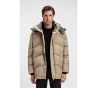 BOSS BOSS x ASTON MARTIN puffer jacket with tweed trims - Style L-Ivy_AM, 50548690 Beige 42R