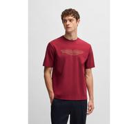 BOSS BOSS x ASTON MARTIN stretch-cotton T-shirt with logo artwork - Style L-Max_AM-252, 50537881 Red S
