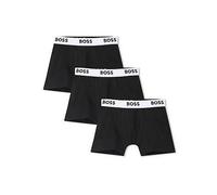 BOSS Boys 3 Pack Boxer Shorts, Black, Size Age: 8 Years Black