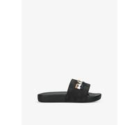 Boss Boys Black Kids Aqua Brand-deed Rubber Sliders Eur 29 / 11 Uk