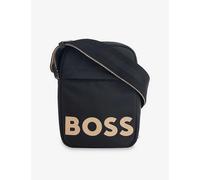 Boss Boys Black Kids Text-print Woven Crossbody Bag 1size