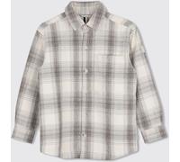 Boss Boy's Check Cotton Shirt with a Classic Collar and Long Sleeves - Size: 8 - male