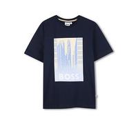 BOSS Boys City Logo Short Sleeve T-shirt, Black, Size 8 Years Black