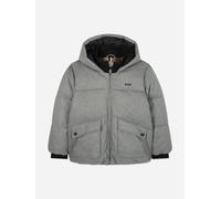 BOSS Boys Flannel Effect Puffer Jacket in Grey - Grey - 6 Yrs