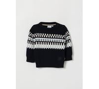 Boss Boy's Jacquard Cotton Crewneck Jumper with Shoulder Buttons - Size: 12M - unisex