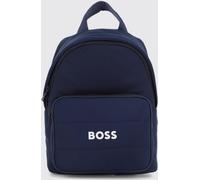 Boss Boy's Logo Print Backpack in Polyester with Padded Shoulder Straps - Size: OS - unisex