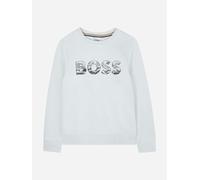 BOSS Boys Logo Print Sweatshirt in Blue - Blue - 8 Yrs