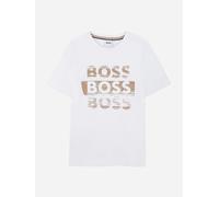 BOSS Boys Logo Print T-Shirt in White - White - 10 Yrs