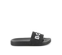 BOSS Boys Logo Slider, Black, Size 2.5 Older Black