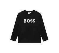BOSS Boys Long Sleeve Large Logo T-Shirt, Black, Size 10 Years Black