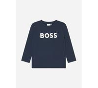 BOSS Boys Long Sleeve Logo T-Shirt in Navy - Blue - 16 Yrs