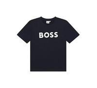 Boss Kids Large Logo T-shirt, Bold Print 10 Yrs Blue