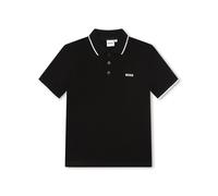BOSS Boys Short Sleeve Logo Polo, Black, Size 12 Years Black
