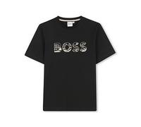 BOSS Boys Short Sleeve Logo T-Shirt, Black, Size 5 Years Black
