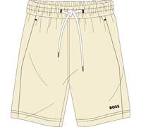 BOSS Boys SS25 Beige Cotton Jersey Shorts-8 Years