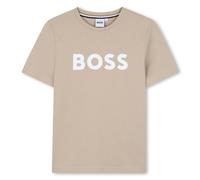 BOSS Boys SS25 Beige Cotton T-Shirt-14 Years