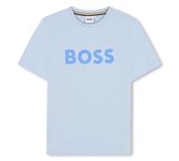 BOSS Boys SS25 Light Blue Cotton T-Shirt-14 Years