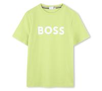 BOSS Boys SS25 Lime Green Cotton T-Shirt-12 Years