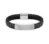 BOSS Bracelet Leather 1580178M - Man - Genuine Leather Black 21 cm