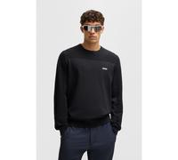 BOSS Branded crew-neck sweater in dry-flex fabric - Style Momentum-X_CN, 50498559 Dark Blue XXL