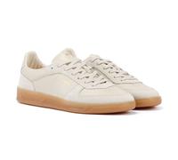 Boss Brandon Tennis Mens Light Beige Trainers Leather - Size UK 8