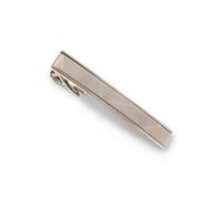 BOSS Brass tie clip with marble insert - Style L-MARBLE-TIE, 50544115 Silver pcs.