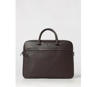 Boss Briefcase in Grained Synthetic Leather with Double Handle and Detachable Strap