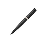 BOSS Brushed black ballpoint pen with signature-stripe ring - Style Ballpoint pen Arche Brushed Ring Black, 58837084 Black pcs.