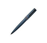 BOSS Brushed navy ballpoint pen with striped ring - Style Ballpoint pen Arche Brushed Ring Navy, 58837085 Dark Blue pcs.