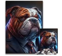 Boss Bulldog Jigsaw Puzzle 1000 Pieces Impossible Jigsaw Puzzles for Adults DIY Home Decor Gift, Brain Teaser Game 50x75CM/19.68x29.52inch