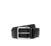 BOSS Business belt in Italian leather with brass buckle - Style Lars-St_Sz35, 50522757 Black 34