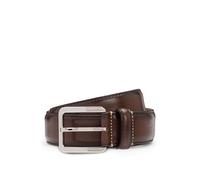 BOSS Business belt in Italian leather with brass buckle - Style Lars-St_Sz35, 50522757 Dark Brown 36