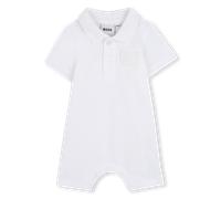 Boss - Button Playsuit - White - Boy - 1 Month