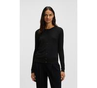 BOSS Button-up cardigan in extra-fine merino wool - Style Fonami, 50545031 Black M