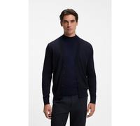 BOSS Buttoned cardigan in extra-fine merino wool - Style H-Mardon, 50571585 Dark Blue XL
