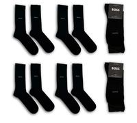 BOSS by Hugo Boss Genuine Mens Soft Cotton Blend Socks | Black, UK 9-11, 4 Pairs