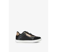 Boss By Hugo Boys Black Kids Logo-embossed Leather Low-top Trainers Eur 29 / 11 Uk