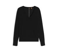 BOSS C_fiaffella Women's Knitted Sweater, 041silver, L