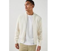 BOSS C-Levaio Mix Media Hybrid Jacket, White, Size L, Men White