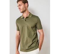 BOSS C-Parlay 212 Regular Fit Mercerised Textured Polo Shirt, Green, Size S, Men Green