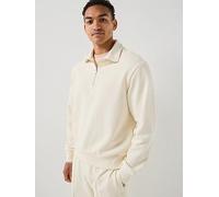 BOSS C-Seidler 55 1/4 Zip Sweatshirt, White, Size Xl, Men White